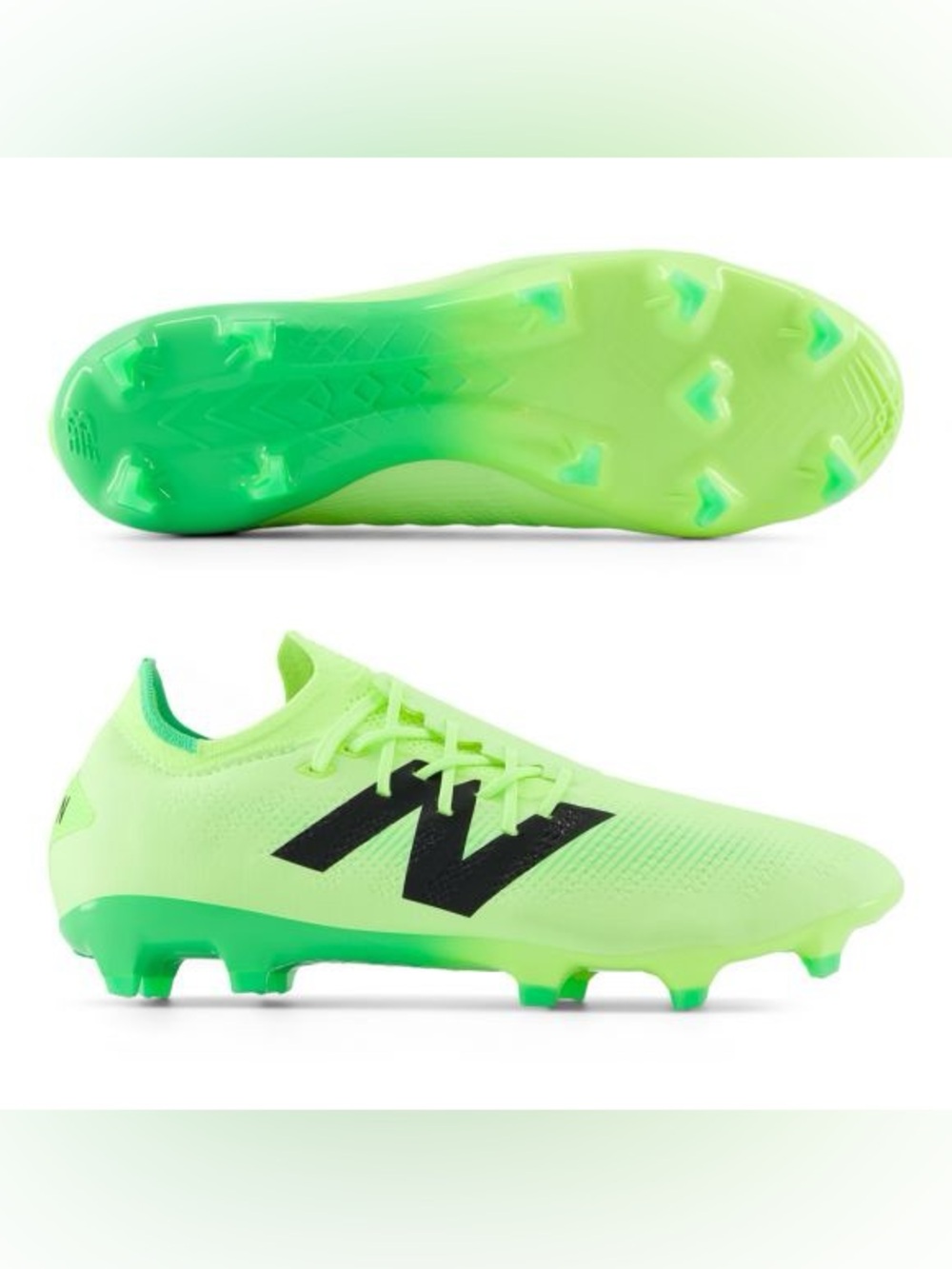 Brand New-New Balance Furon V7+ Pro FG 'Bleached Lime Glo' soccer cleats